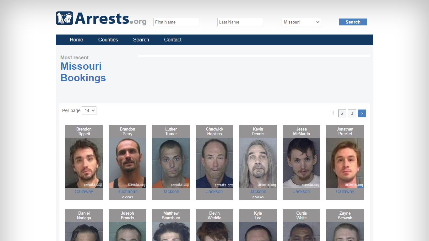 Missouri Arrests and Inmate Search